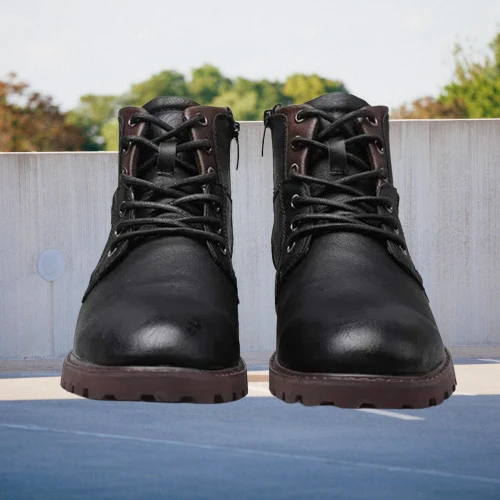Black Combat Men Boots Non-Slip Outdoor Hiking Boots