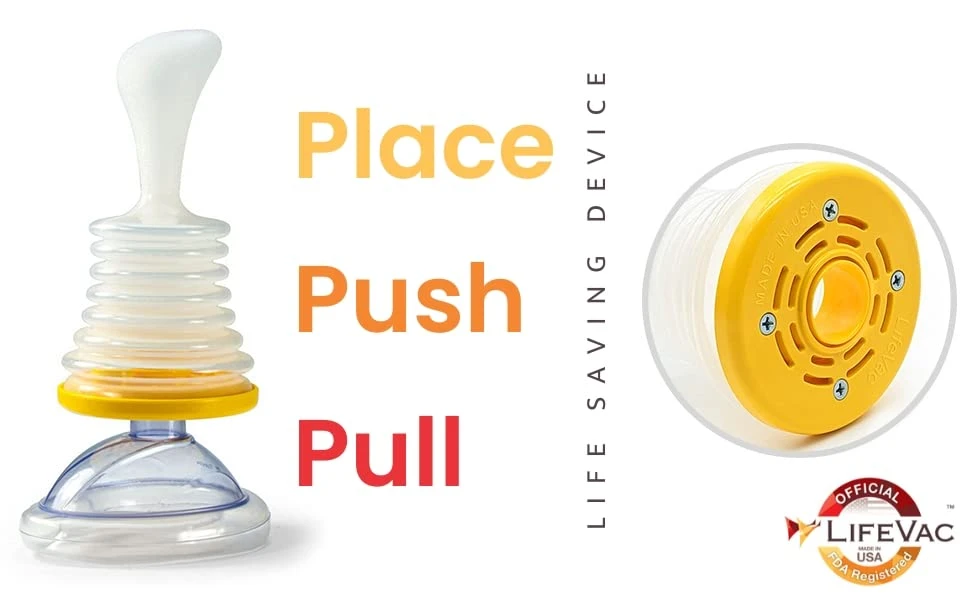 LifeVac Rescue Kit – Compact Anti-Choking Device for Home Emergencies, Quick-Act