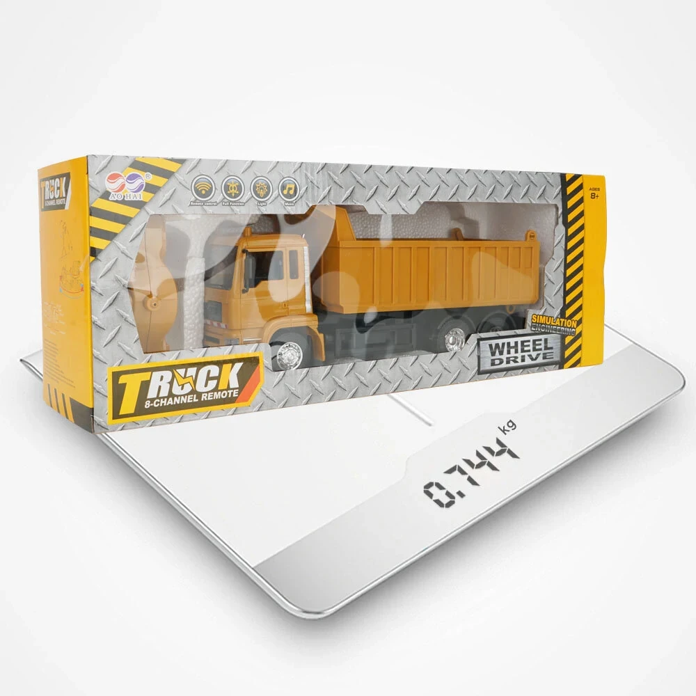 3824 1/24 10CH RC Car Truck Dump Remote Control Construction Children's Engineer