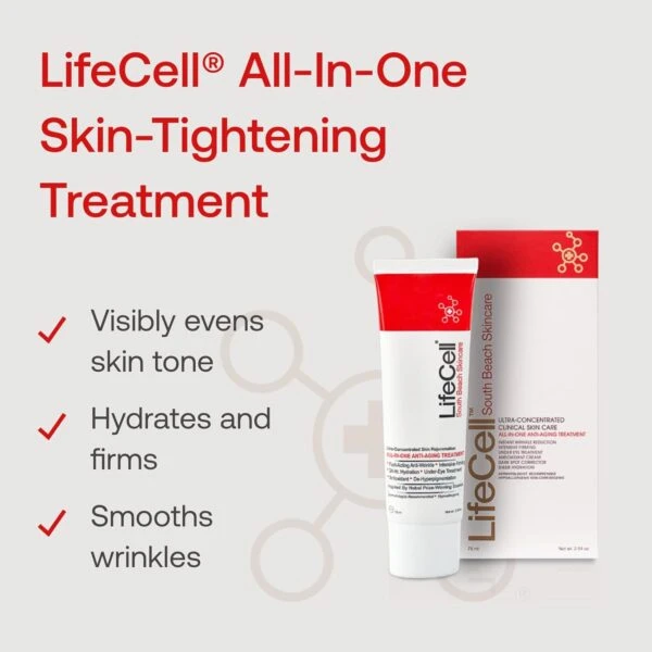 Lifecell (Life Cell) Anti Aging Wrinkle South Beach Skin Care 2.54oz