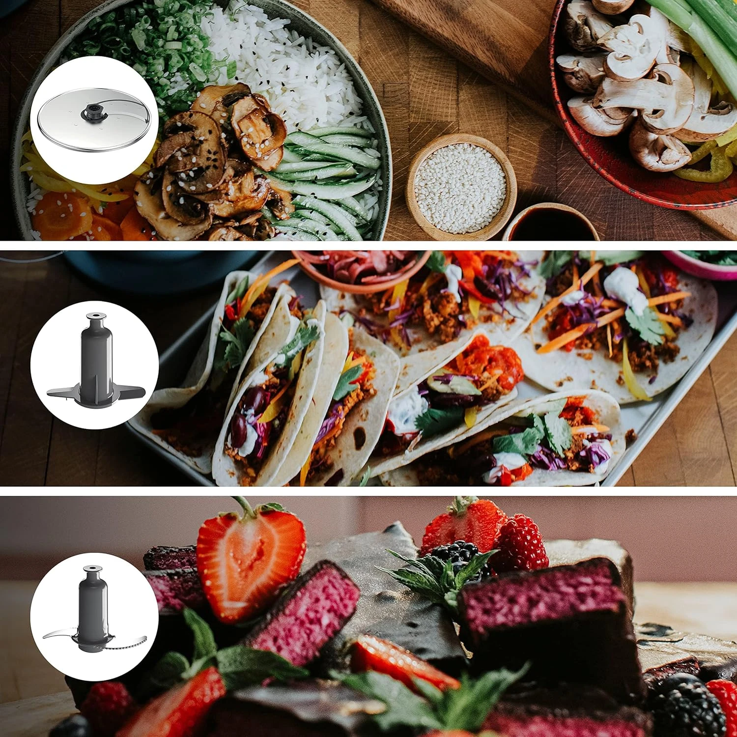 KENWOOD 2-in-1 Food Processor + Chopper 650W with 360° EXPRESS SERVE for Limitle