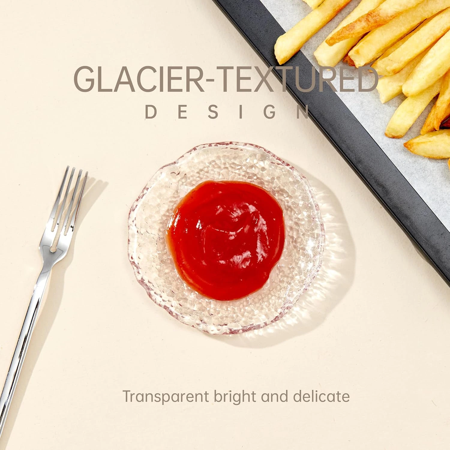 Cryyam Soy Sauce Dishes, Small Dipping Sauce Cups and Bowls, 3.1 Inch Clear Serv