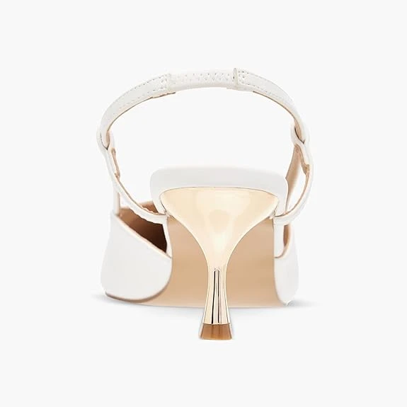 Flora Bella by Shoexpress Women Solid Slingback Slip-On Shoes with Stiletto Heel