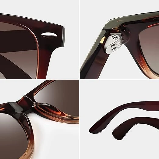 Joopin Square Sunglasses Polarized UV Protection Trendy Classic Sun Glasses Men 