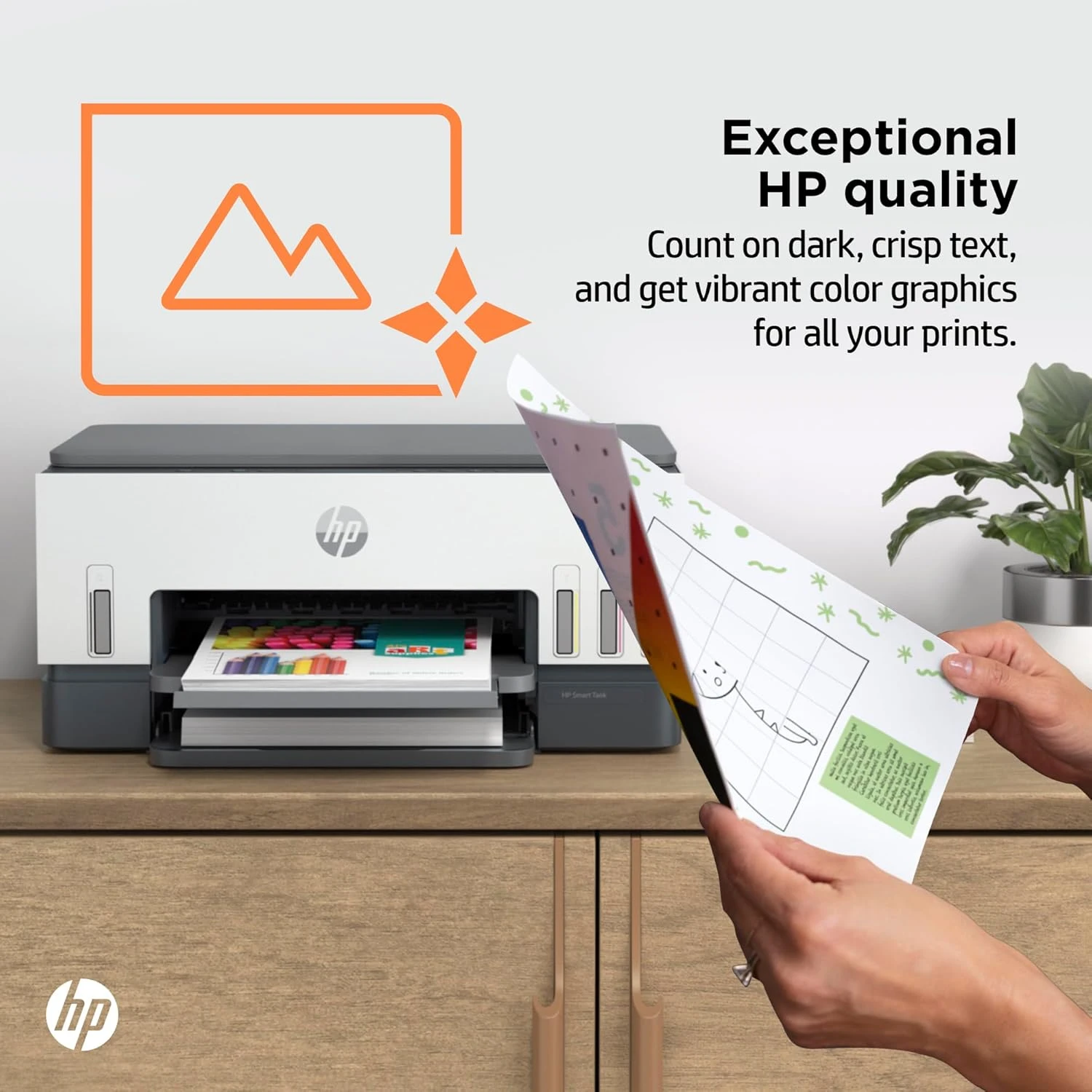 HP Smart Tank 670 All-in-One Printer, Print, Scan, Copy, Wireless, Scan to PDF, 