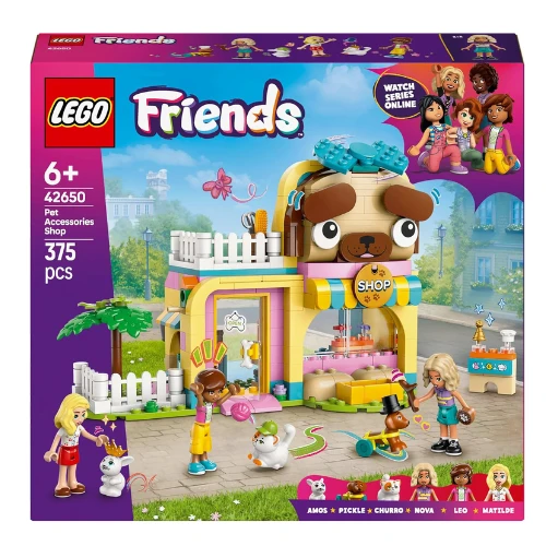 LEGO Friends Pet Accessories Shop Toy Building Playset, Kids’ Pretend-Play Set w