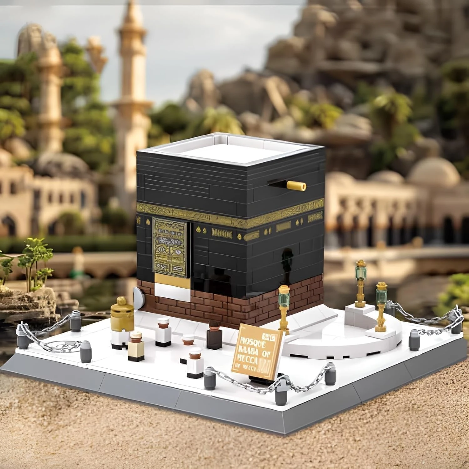 Kaaba Bricks Islamic Toy Building Blocks with 446pcs Bricks for Famous Kaabaa Bu