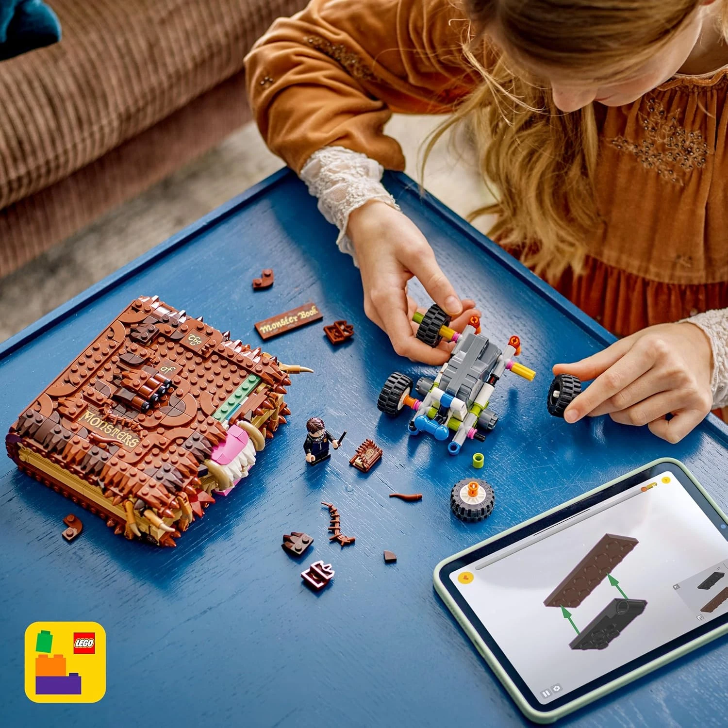 LEGO Harry Potter Chomping Monster Book Of Monsters – Interactive Toy with Pull-