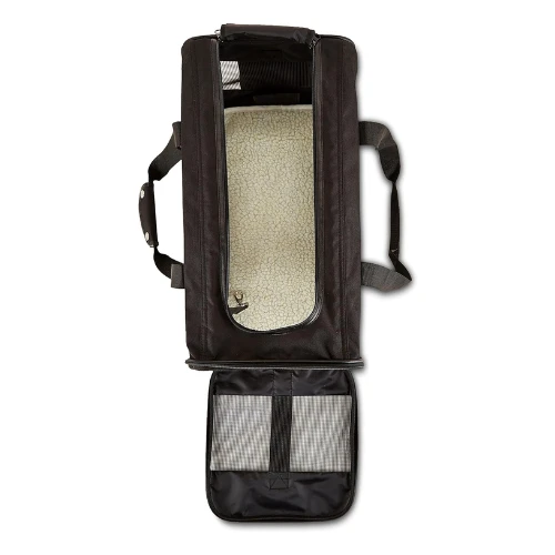 Basics Soft-Sided Mesh Pet Travel Carrier, Large, Black