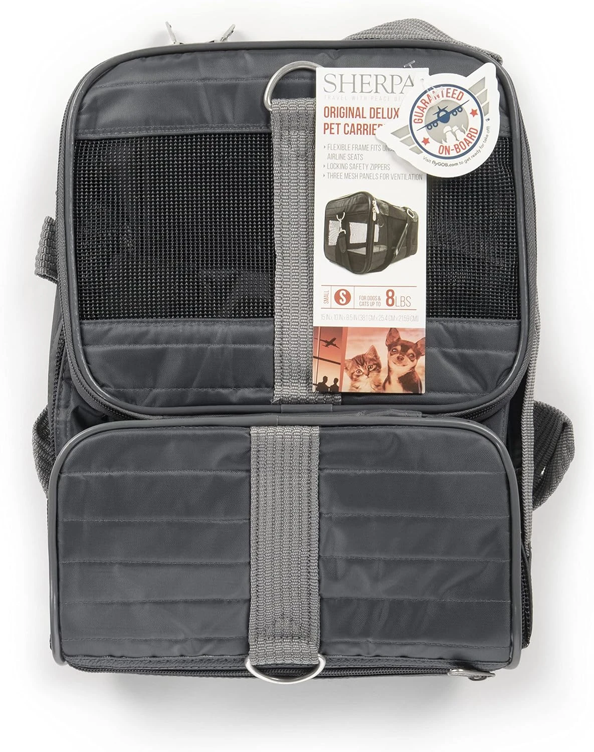 Sherpa Original Deluxe Travel Pet Carrier, Airline Approved & Guaranteed On Boar