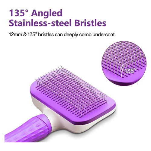 ACE2ACE Cat Brush, Dog Brush, Self Cleaning Cat Dog Slicker Brush, Pet Grooming 