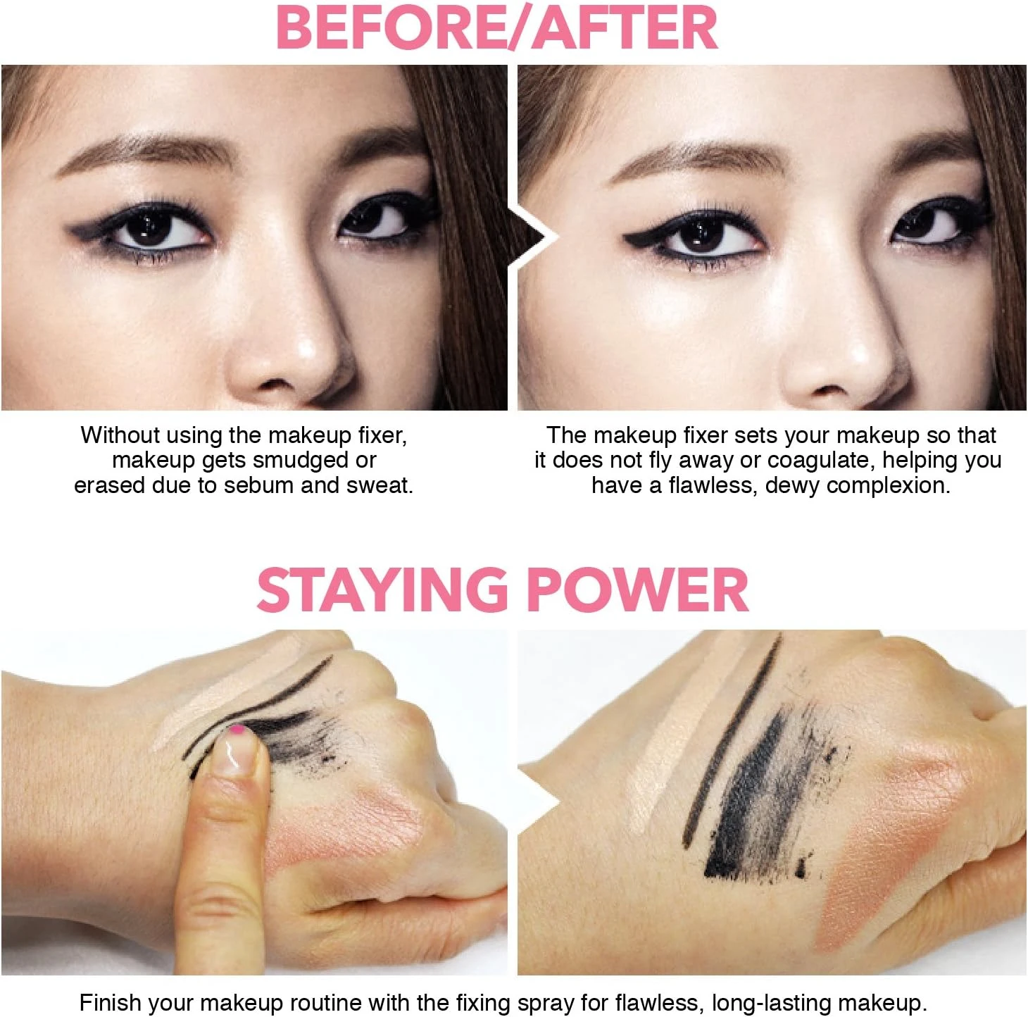 so' natural powder 4 room SO ALL DAY TIGHT MAKE UP SETTING FIXER - Mist-type Spr