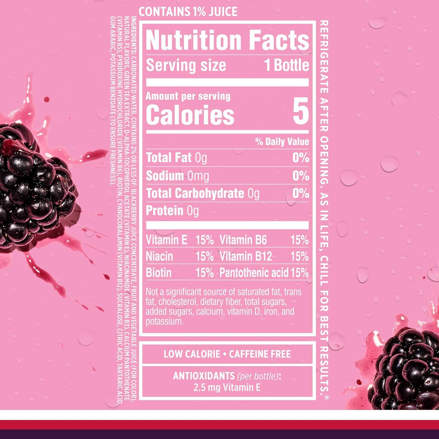 Sparkling Ice, Black Raspberry Sparkling Water, Zero Sugar Flavored Water, with Vitamins and Antioxidants, Low Calorie Beverage, 17 fl oz Bottles (Pack of 12)