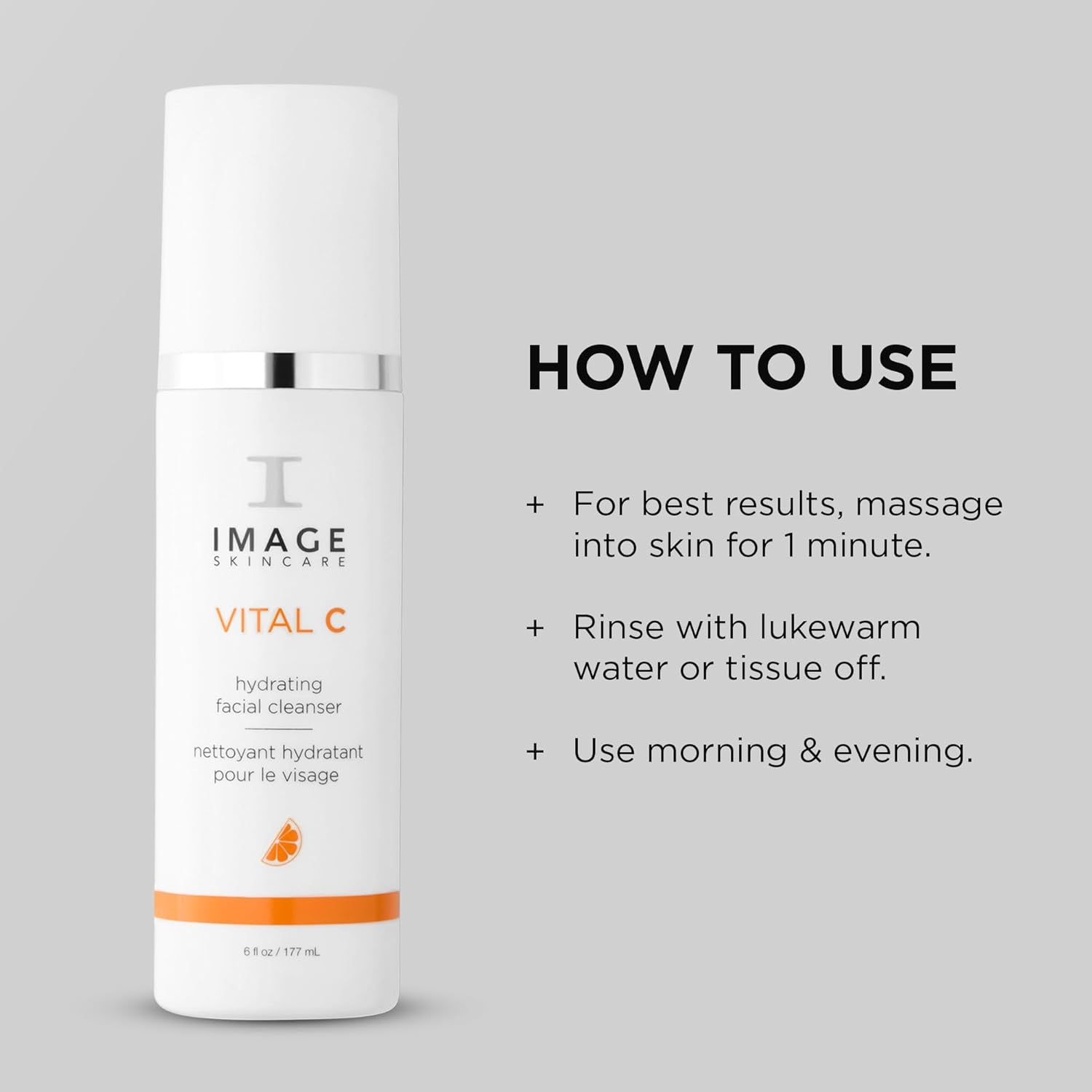 IMAGE Skincare VITAL C Hydrating Facial Cleanser – Gentle Vitamin C Face Wash wi