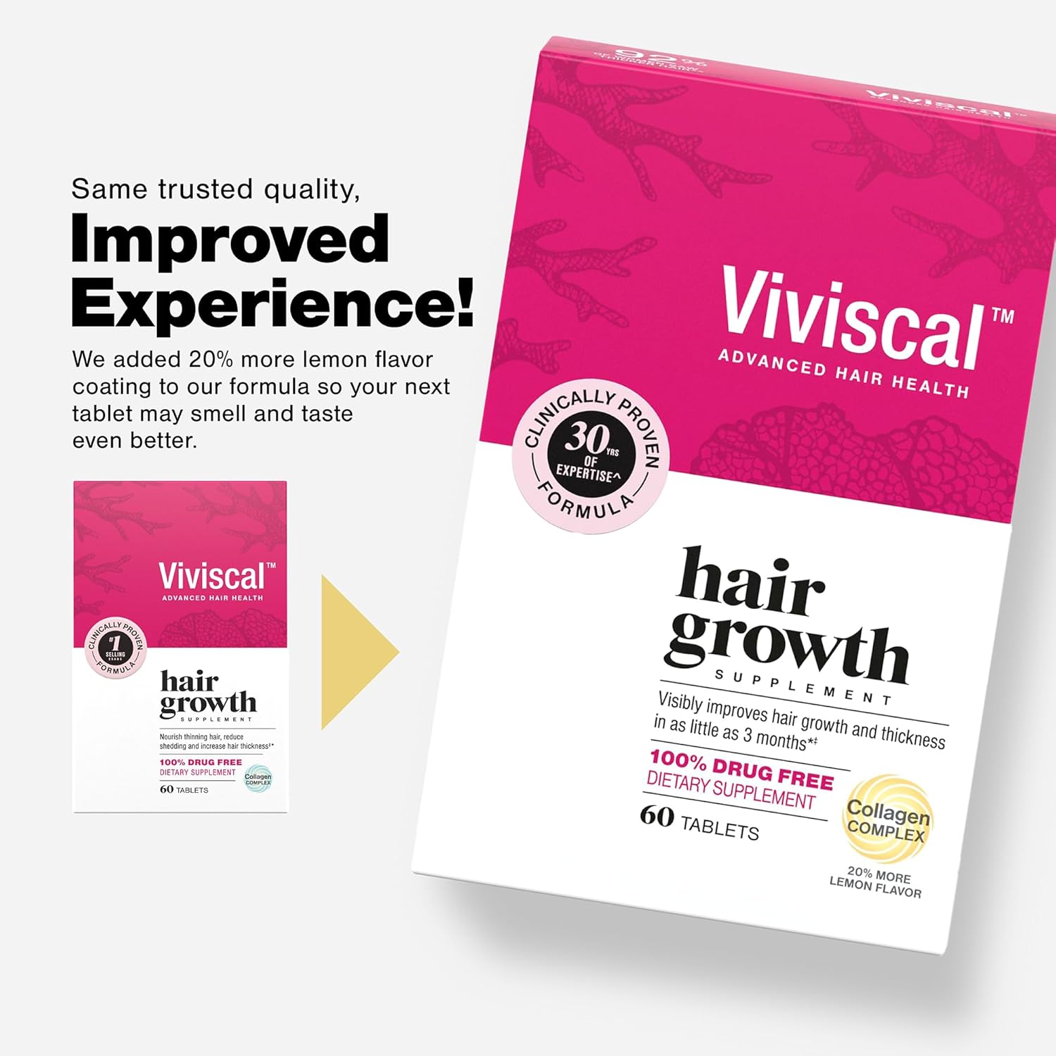 Viviscal Hair Growth Supplements for Women – Thicker, Fuller Hair, Supports Thin