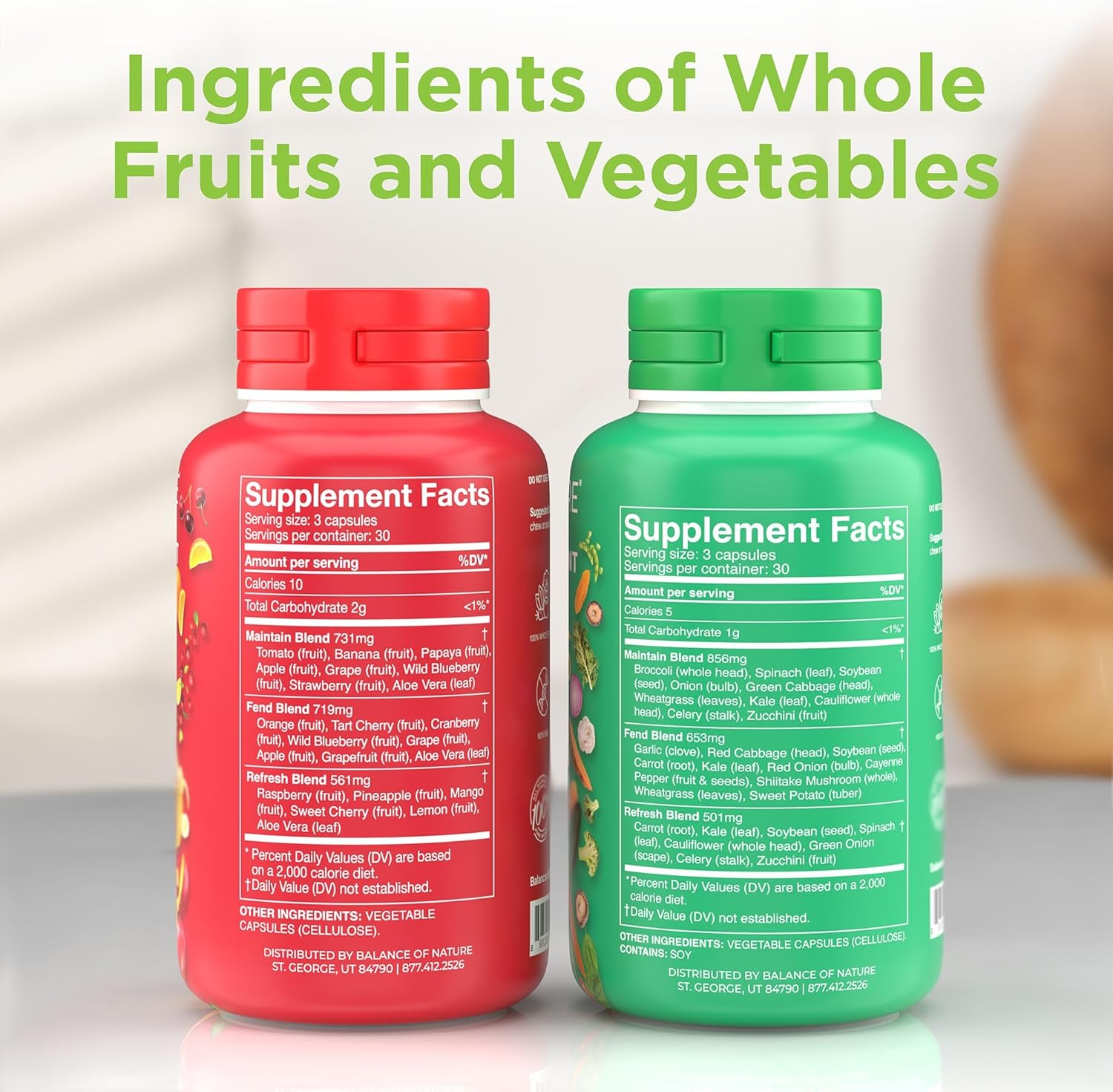 Balance of Nature Fruits & Veggies Supplements – Whole Fruit & Vegetable Nutriti