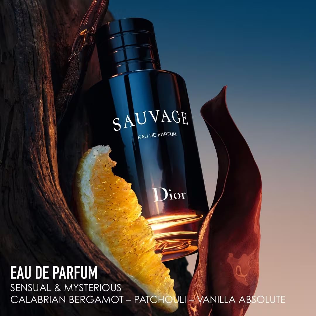 Dior Sauvage Parfum for Men – 3.4 oz / 100 ml Long-Lasting Luxury Fragrance, Int