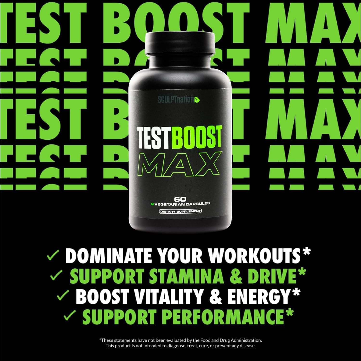 Sculpt Nation by V Shred Test Boost Max – Testosterone Support Supplement for Me