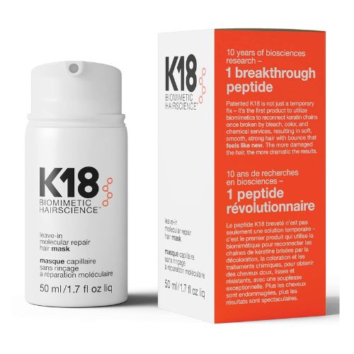 K18 Leave-In Molecular Hair Mask – Repairs Dry, Damaged & Chemically Treated Hai