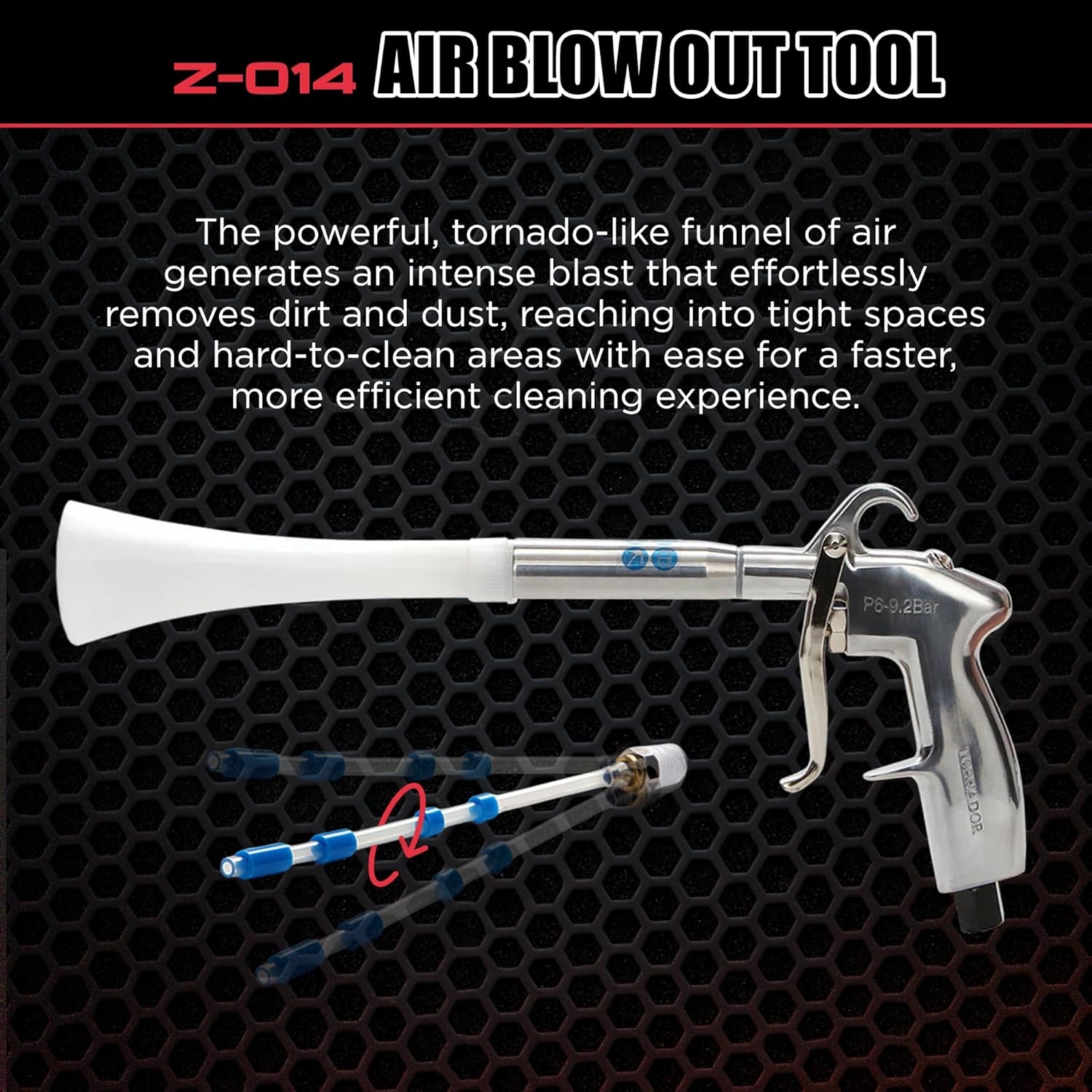 Tornador Z-014 Air Blow Out Tool – High-Performance Air Blower for Car Detailing