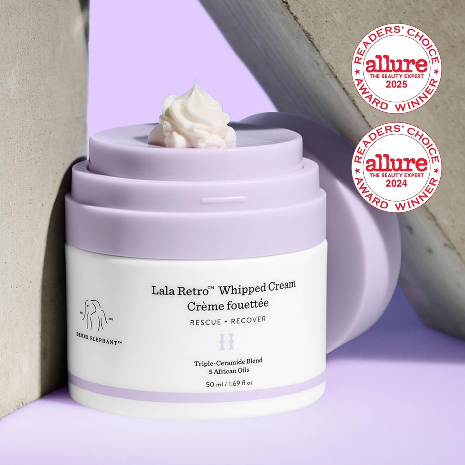 Drunk Elephant Lala Retro Whipped Cream – Ceramide-Rich Moisturizer – Clean Clin