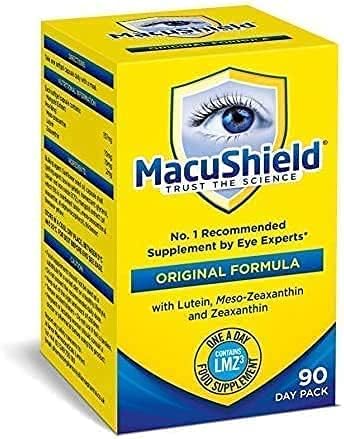 Macushield Eye Supplement – 90 One-a-Day Capsules – Supports Eye Health, Vision 