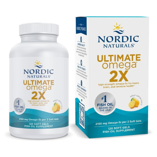 Nordic Naturals Ultimate Omega 2X Lemon – High-Potency 2150mg Omega-3 Fish Oil S