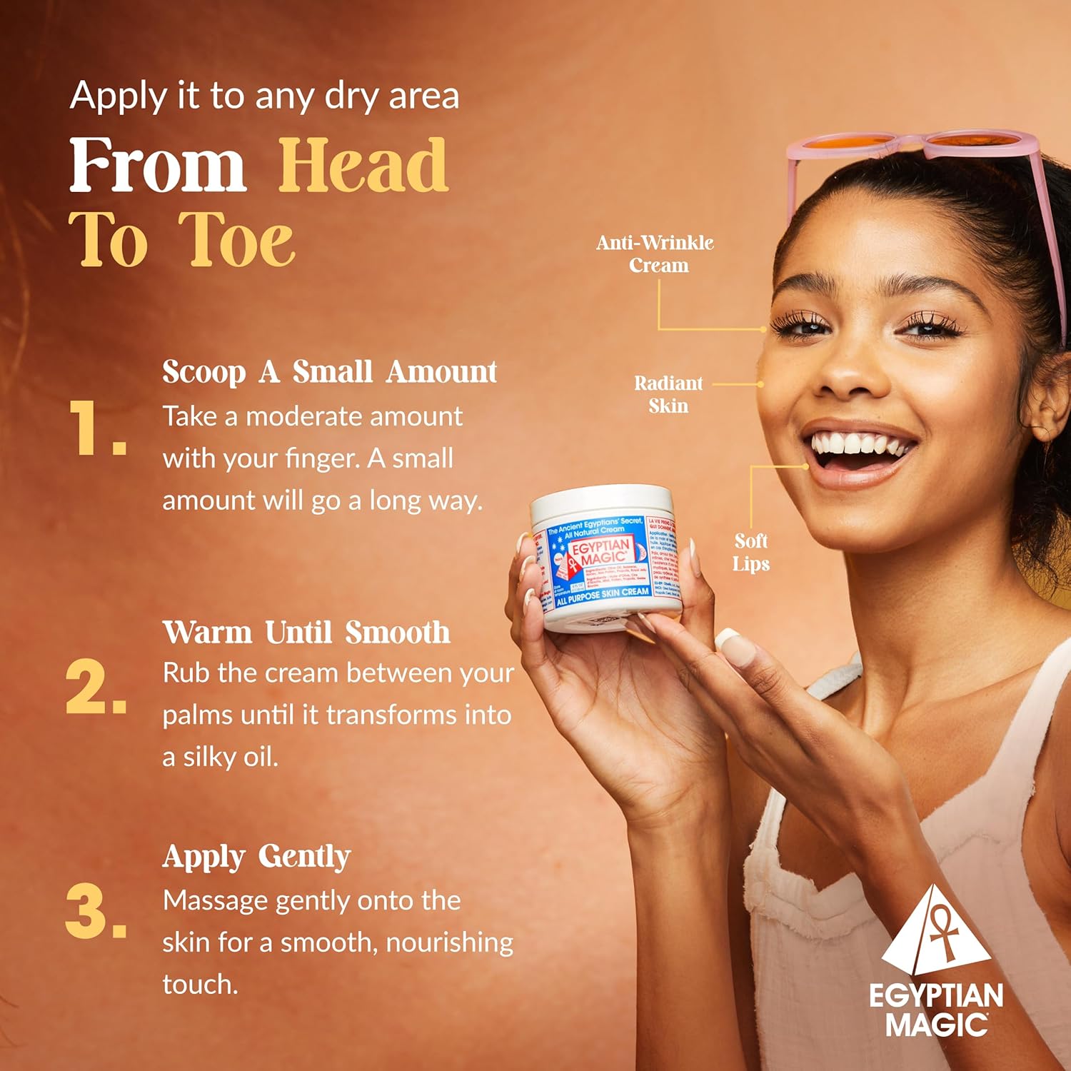 Egyptian Magic All Purpose Moisturizing Cream – Face, Body & Dry Skin Healing Ba