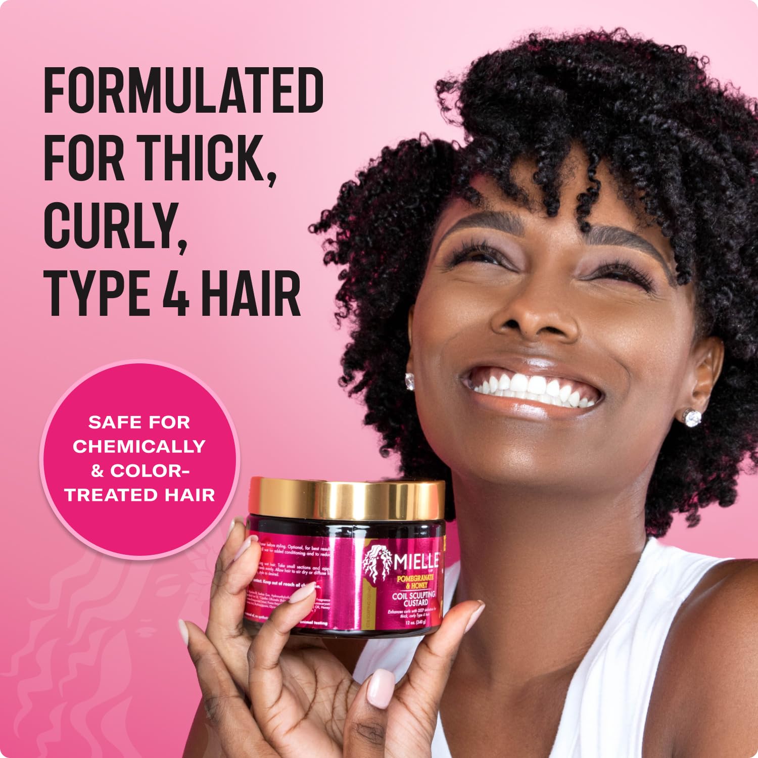 Mielle Organics Pomegranate & Honey Curl Cream – Coil & Curl Defining Hair Cream