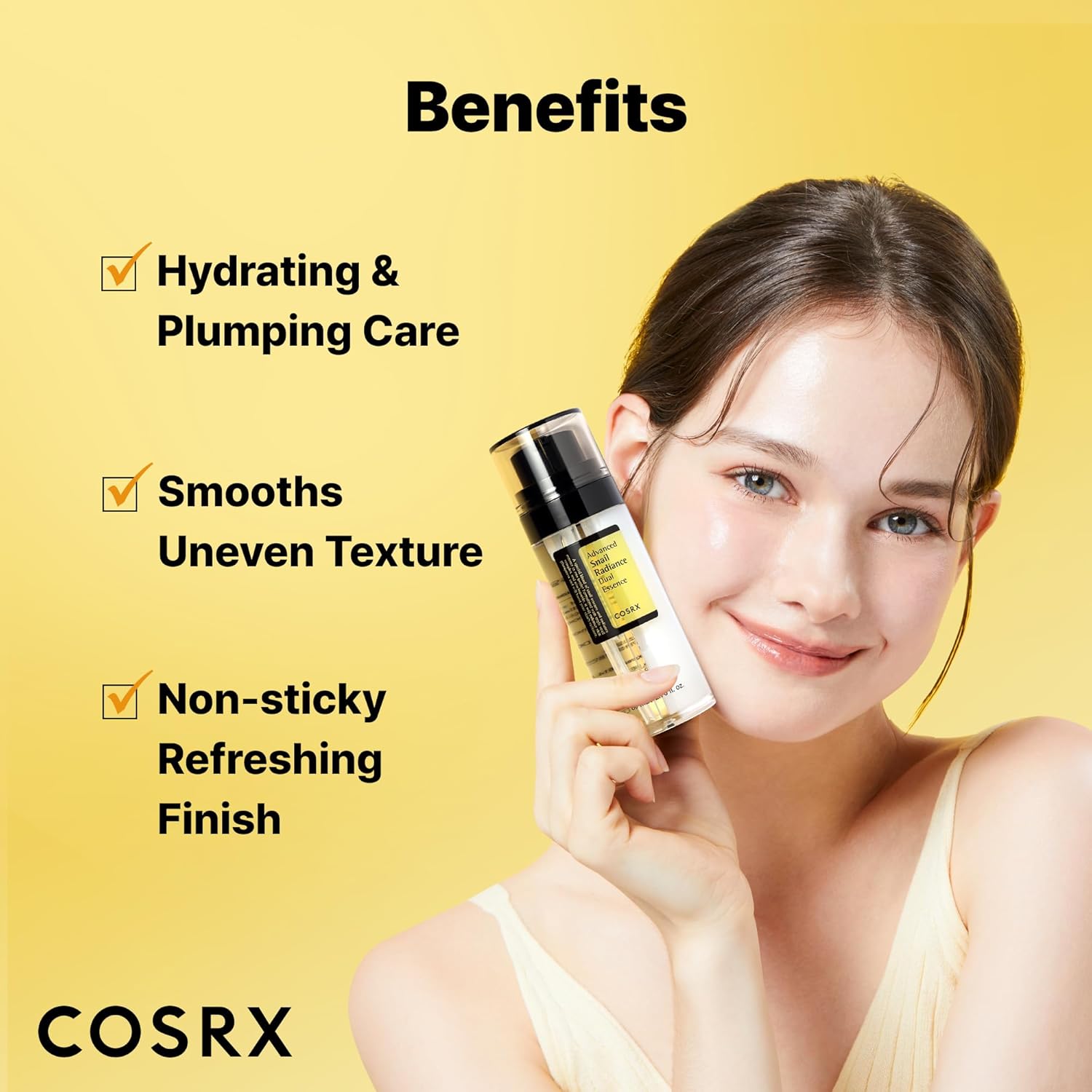 COSRX Snail Mucin 74% + Niacinamide 5% Dual Essence Serum, Anti-Aging & Brighten
