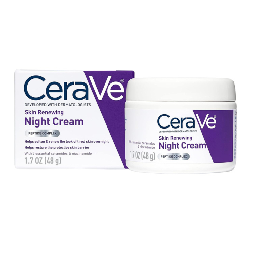 CeraVe Skin Renewing Night Cream – Niacinamide, Peptide Complex & Hyaluronic Aci