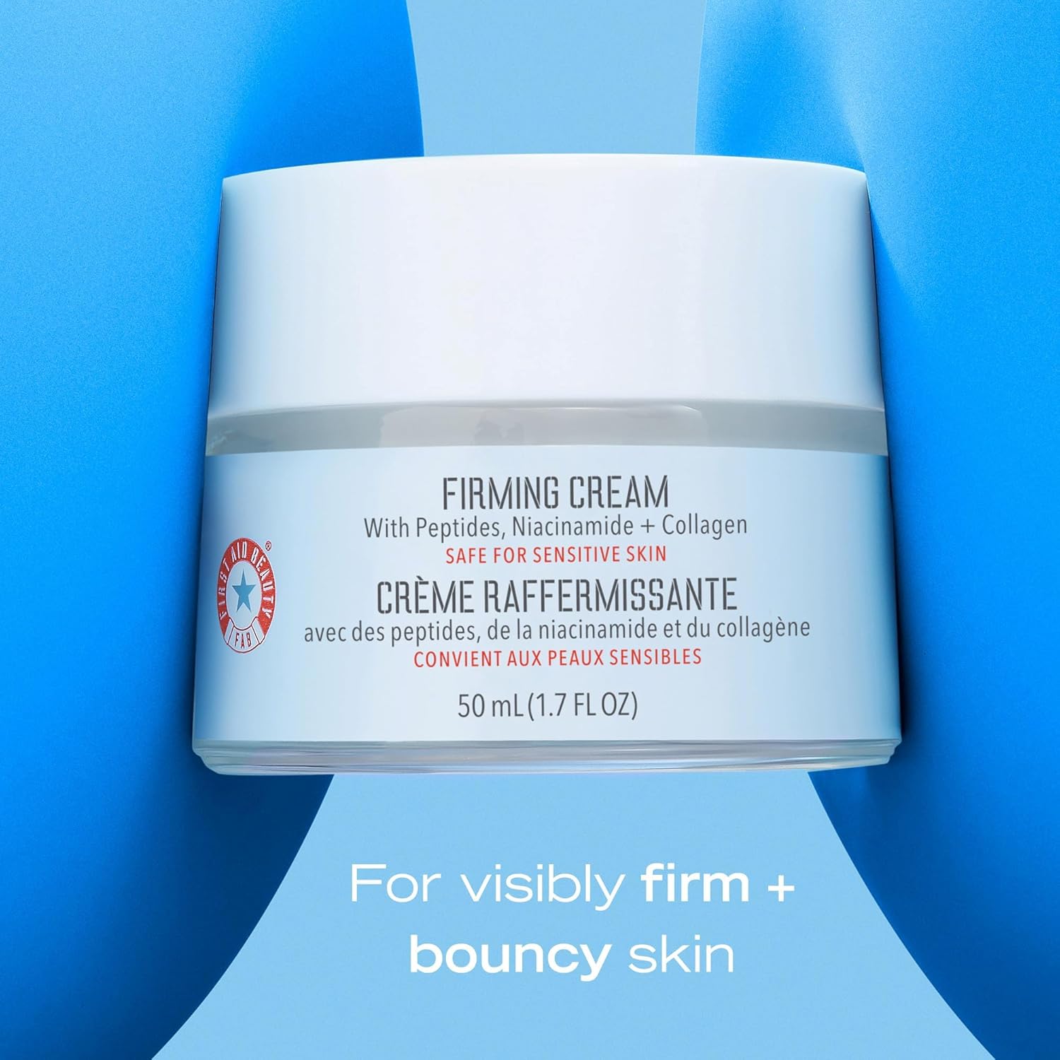 First Aid Beauty Firming Collagen Cream – Anti-Aging Day & Night Moisturizer wit