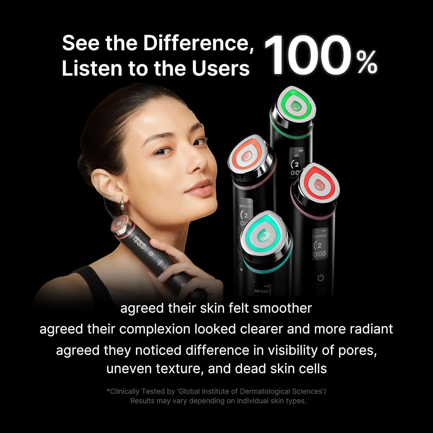 Medicube Age-R Booster Pro | 6-in-1 Real Glass Glow Beauty Massager for Looking 