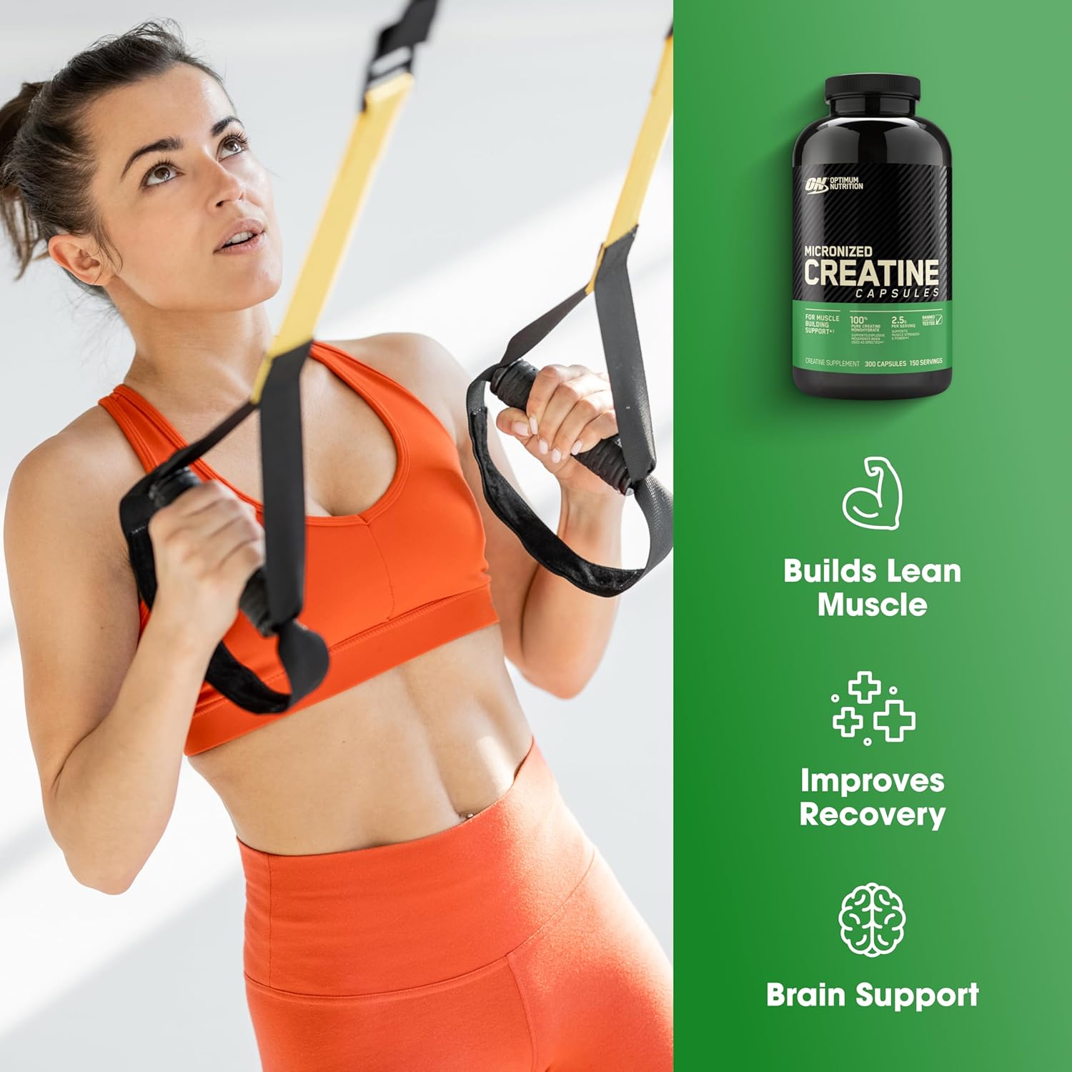 Optimum Nutrition Micronized Creatine Monohydrate Capsules – 2500mg, 300 Capsule