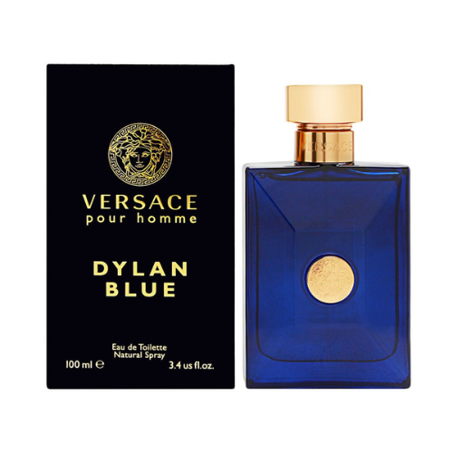 Versace Pour Homme Dylan Blue Eau de Toilette Spray for Men – 3.4 oz, Woody Arom