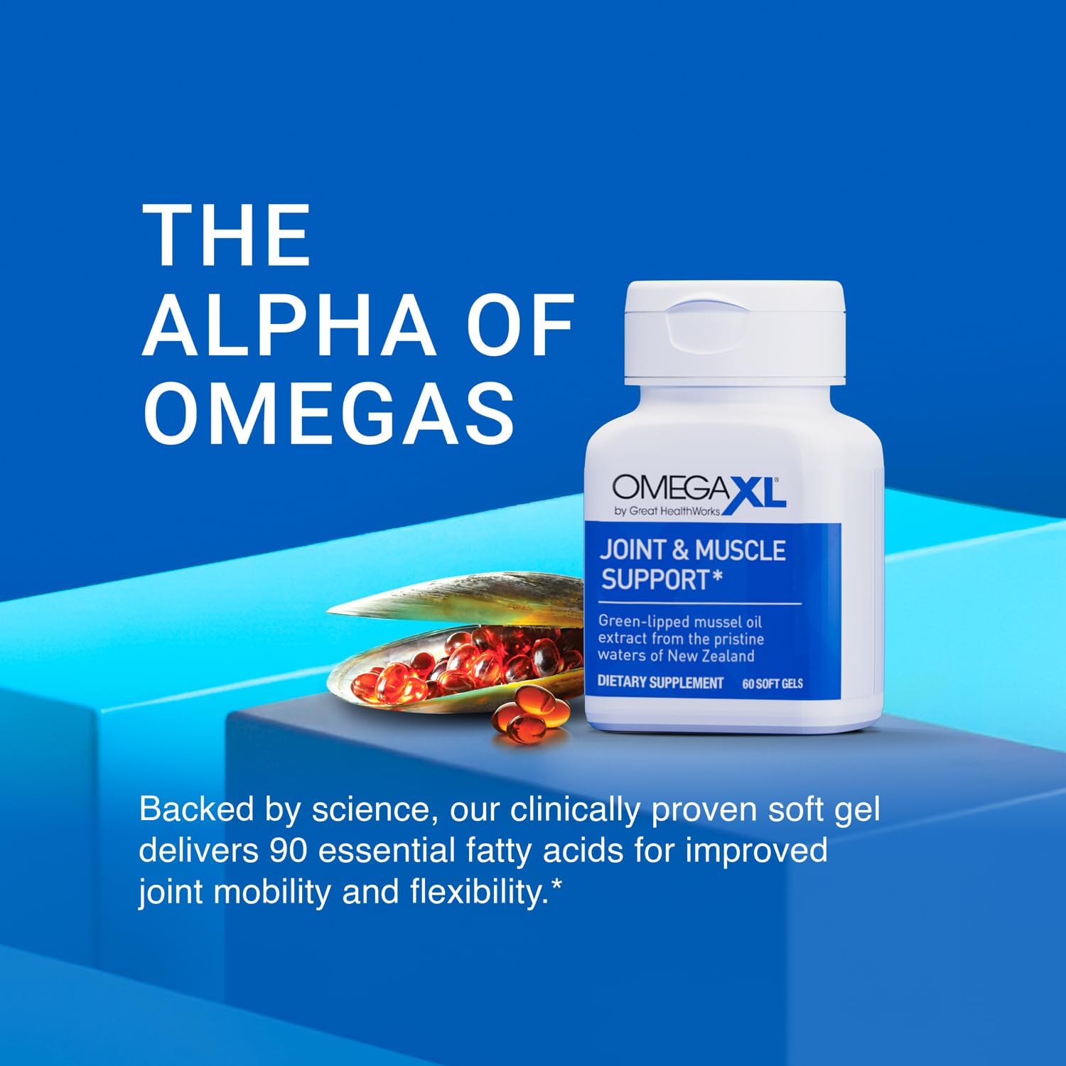 OmegaXL® Joint Support Supplement | Natural Muscle & Joint Support with Green Li