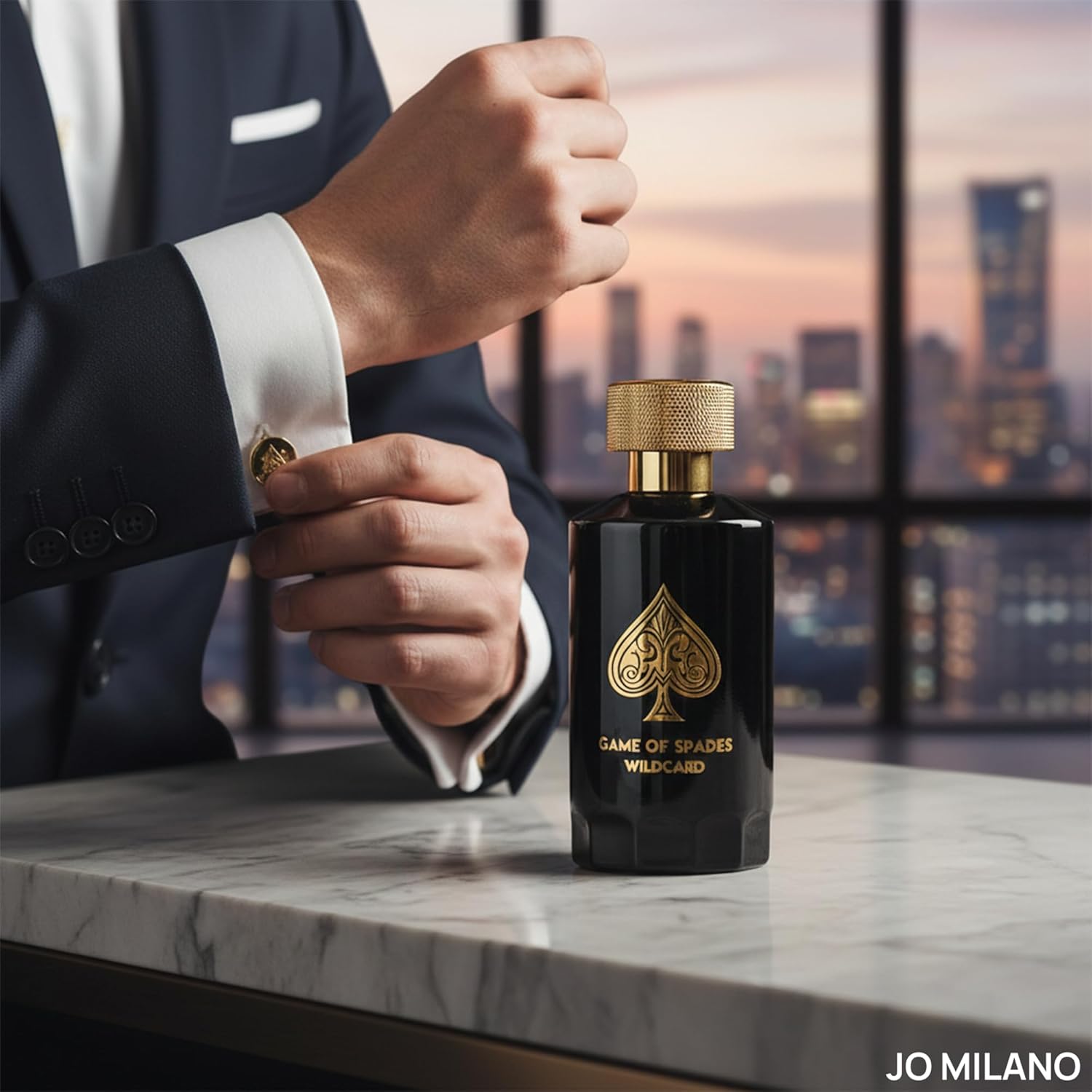 Jo Milano Game of Spades Wildcard Eau de Parfum Spray for Men, 3.4 oz (100ml) – 