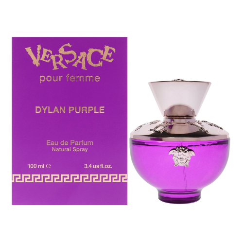Versace Dylan Purple Eau de Parfum Spray for Women – 3.4 oz, Fruity Floral Luxur