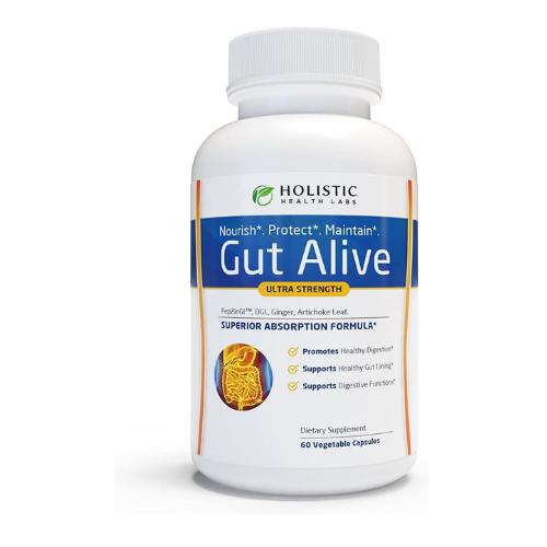 Gut Alive – All-Natural Digestive Support for IBS, Acid Reflux, Heartburn, Bloat
