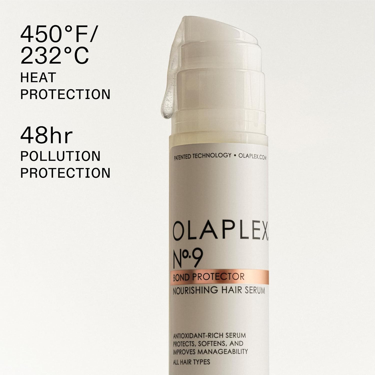 Olaplex Nº. 9 Bond Protector Hair Serum – Heat Protectant, Anti-Static & Detangl