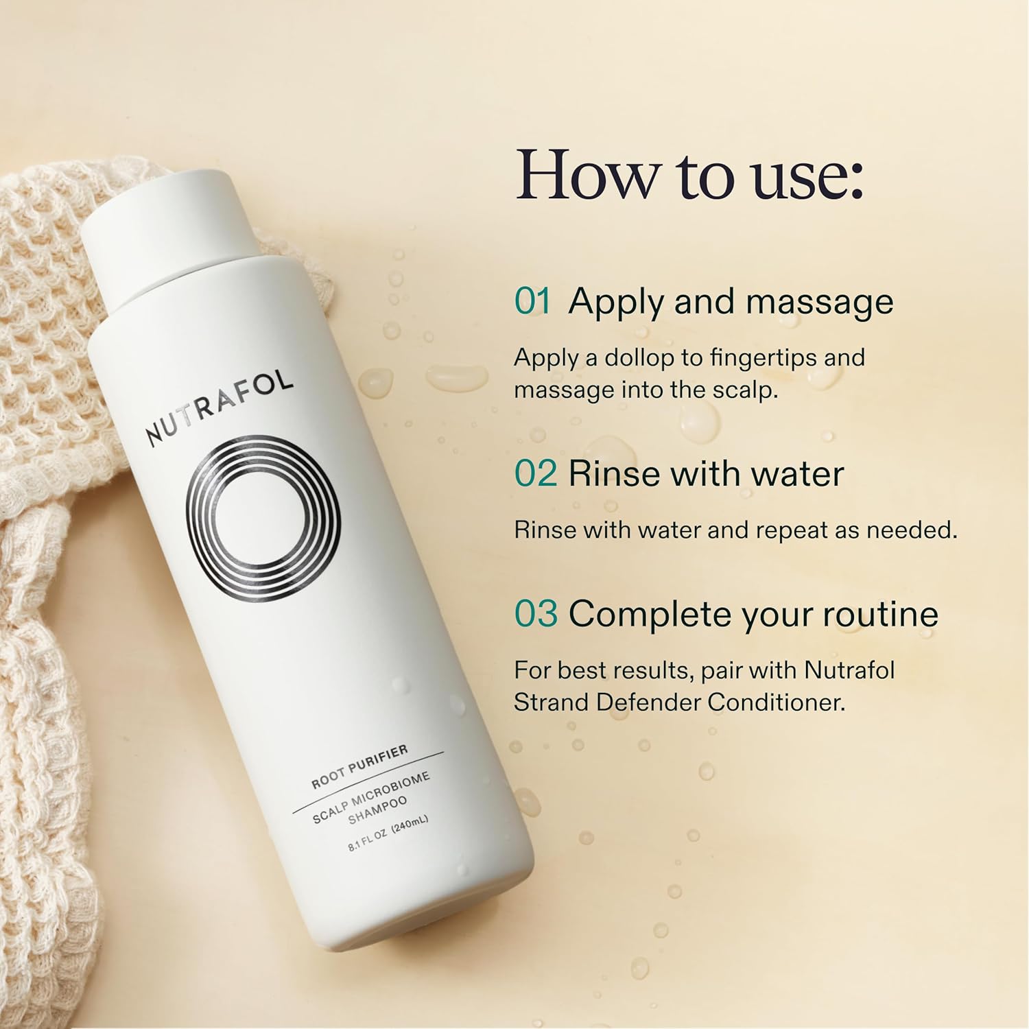 Nutrafol Shampoo for Thinning Hair – Cleanse & Hydrate Hair and Scalp – Improves