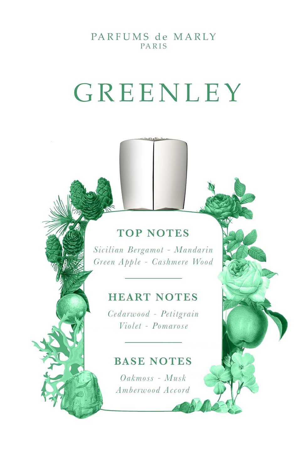 Parfums de Marly Greenley Eau de Parfum – Fresh Green Citrus & Woody Men’s Fragr