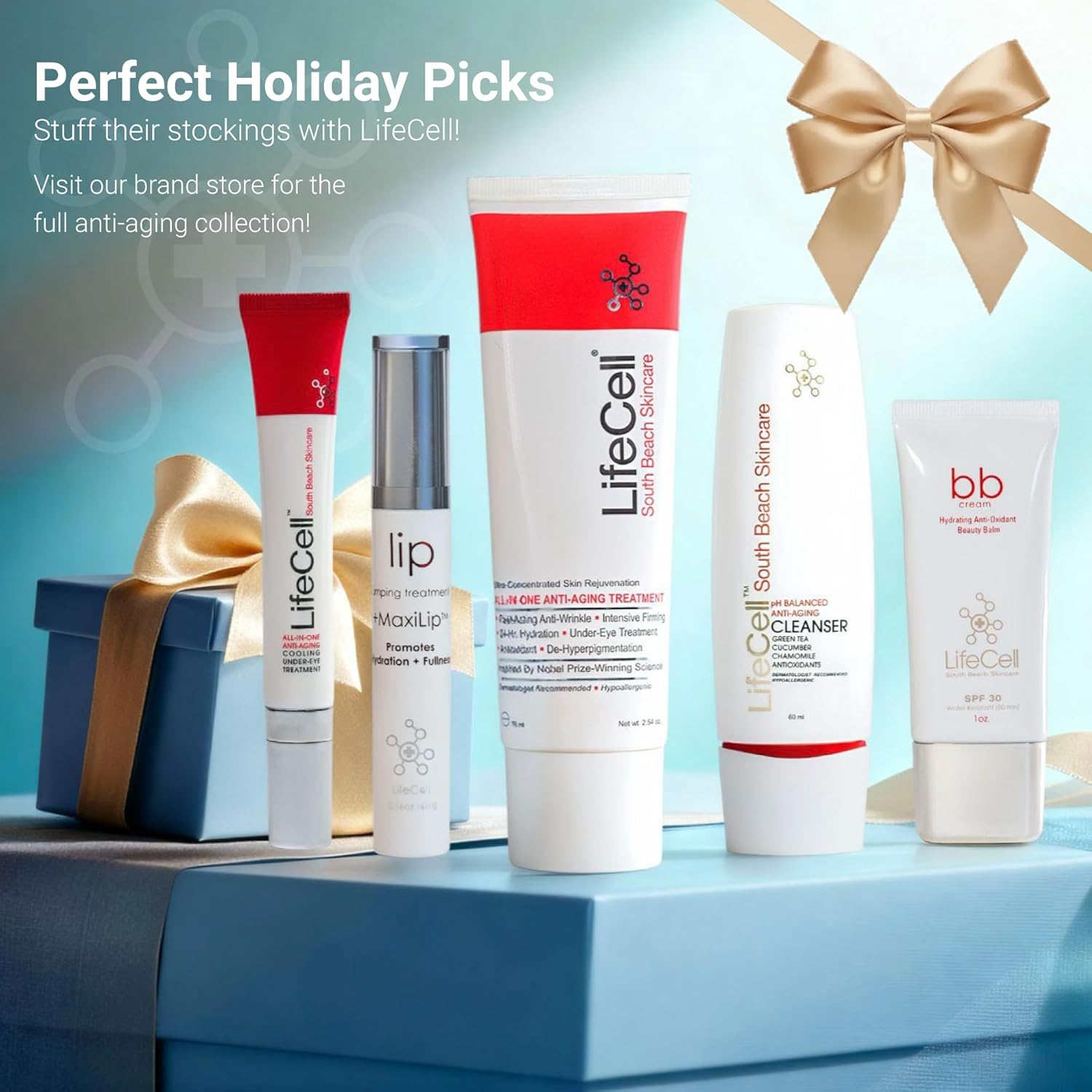 LifeCell Skincare All-in-One Anti-Aging Cream 2.54oz – Wrinkle & Fine Line Reducer with Retinol, Vitamin C & Hyaluronic Acid – Dark Circle & Sun Damage Repair – DMAE Firming Formula, Fragrance-Free for All Skin Types (Men & Women)