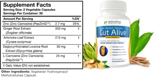 Gut Alive – All-Natural Digestive Support for IBS, Acid Reflux, Heartburn, Bloat