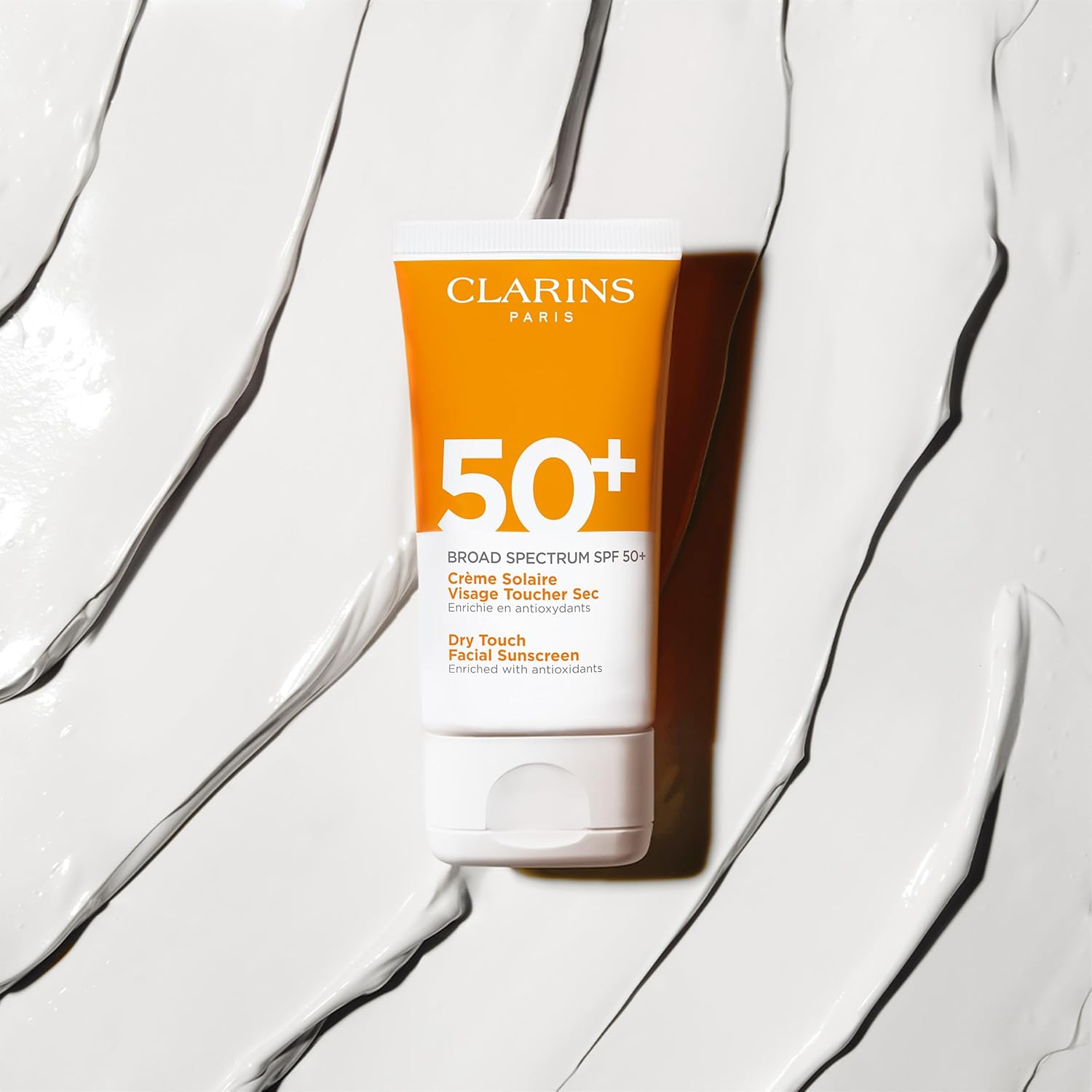 Clarins Dry Touch Face Sunscreen SPF 50+ | Broad Spectrum UVA/UVB Protection | L