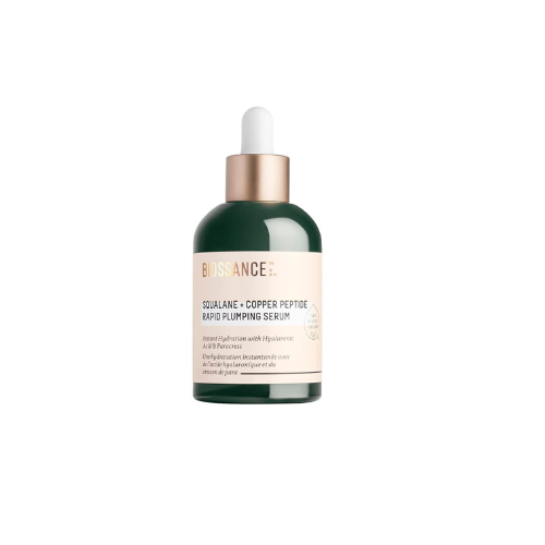 Biossance Squalane + Copper Peptide Rapid Plumping Serum – Face Serum for All Sk