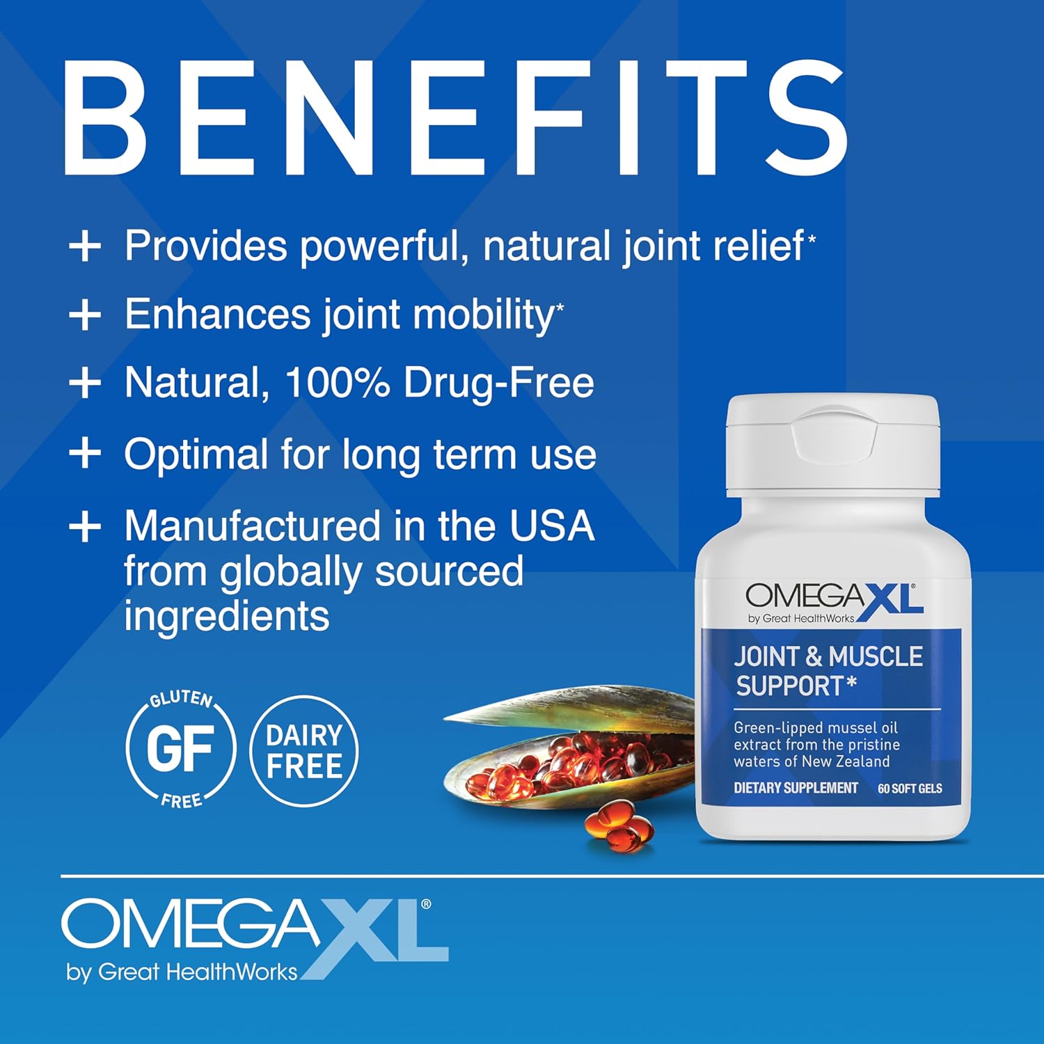 OmegaXL® Joint Support Supplement for Pain Relief | Natural Muscle & Joint Suppo