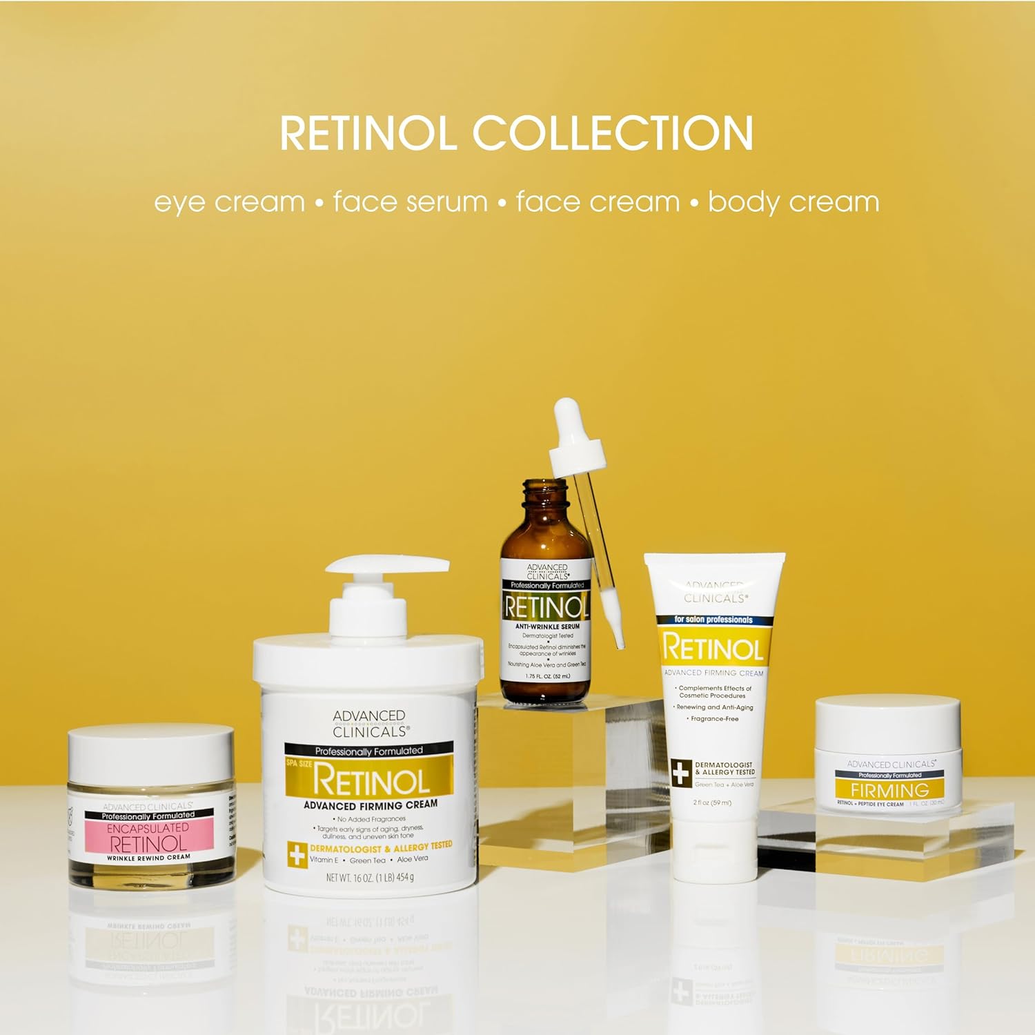 Advanced Clinicals Retinol Serum for Face – Anti-Aging Face Moisturizer with Vit