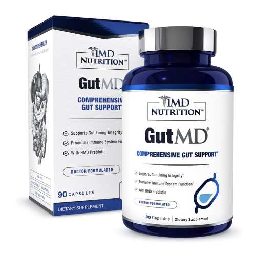 1MD Nutrition GutMD – L-Glutamine Capsules with Prebiotic – 90 Capsules, Support