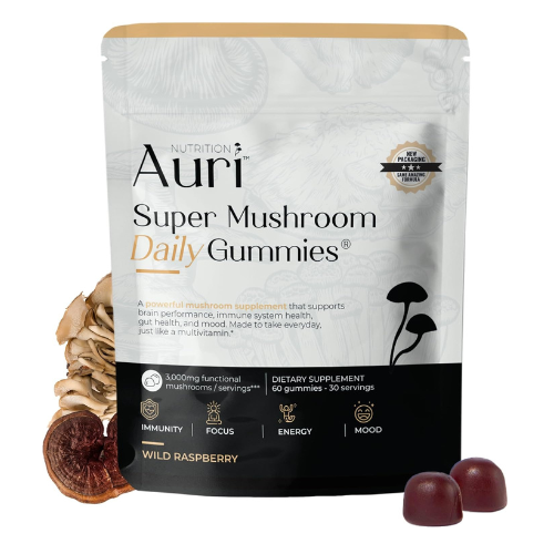 Auri Super Mushroom Daily Gummies – All-in-One Functional Gummies with 12 Mushro